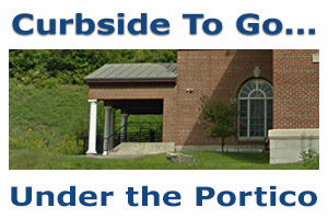 Jay-Niles Library Curbside to go...under the portico